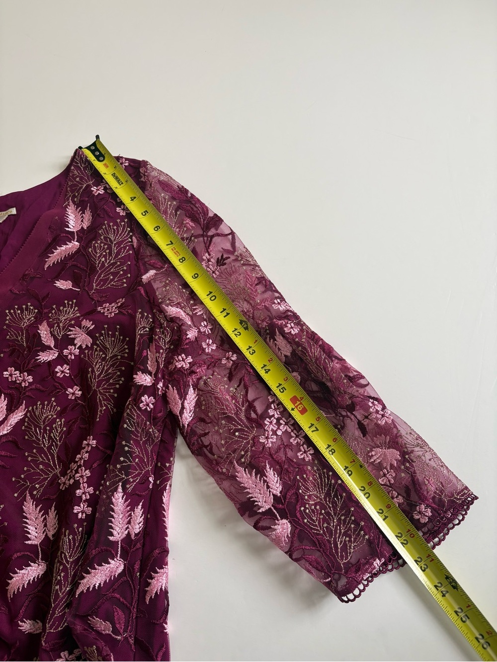 Sundance Seine Moonlight Dress Size Large Raspberry Embroidered New with Tags - Picture 6 of 8